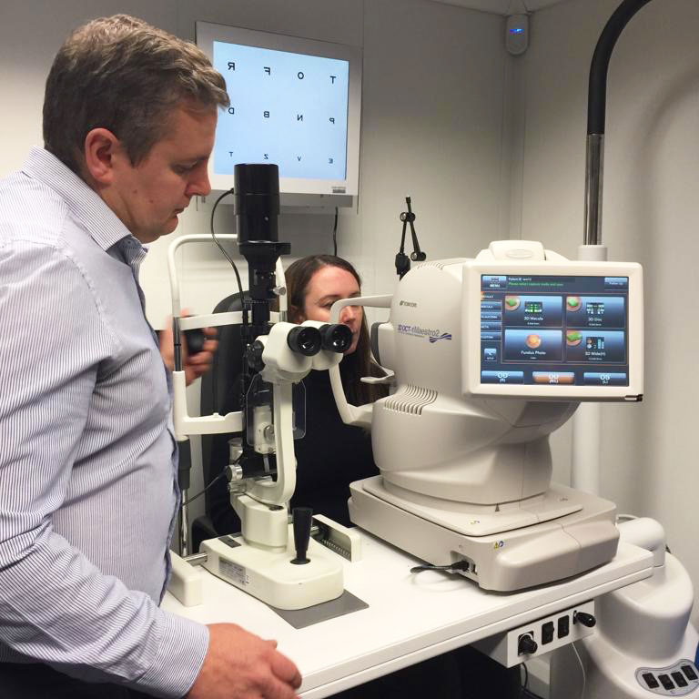 OCT scan, eye exam, Taank Optometrists, Cambridge